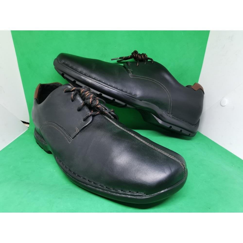 Cole Haan C07483 Leather Bicycle Toe Casual Oxford Shoes Black Mens Size 11.5 M